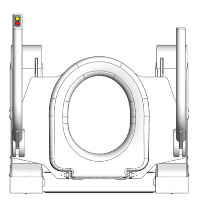 Toaletní zvedák soline® bibi - umístění tlačítek -vlevo