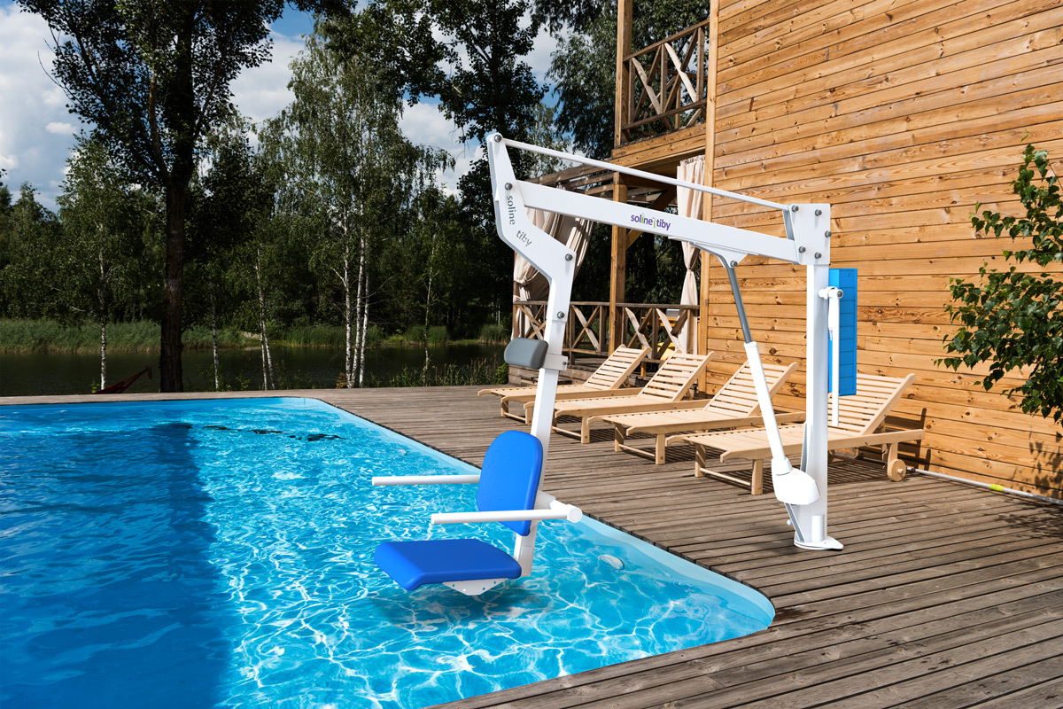 soline® tiby – pool lift with underground housing